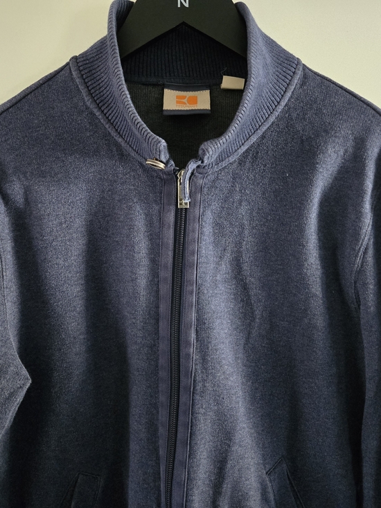BOSS ORANGE Other - BOSS ORANGE Men's Navy Zip-Up Knit Jacket